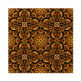 Brown Snakeskin Texture Artistic Pattern Number 4 Posters and Art